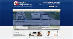 Desktop Screenshot of nationalsleepservices.com